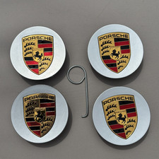 4x Silver wheel centre caps