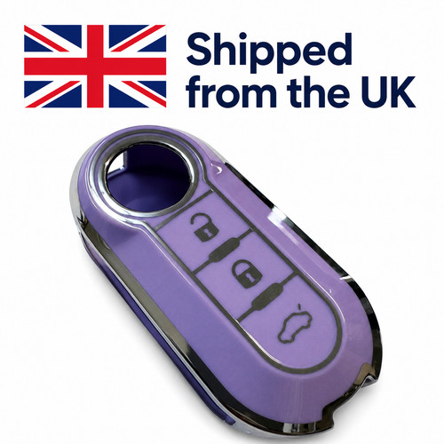 Fiat 500 purple key fob - fiat,