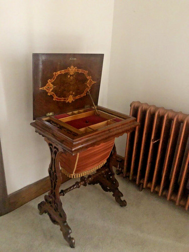 Antique walnut burl marquetry - antique,