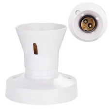 B22 Bayonet Light Bulb Holder Socket Ceiling Wall Mount Base Lamp Fitting