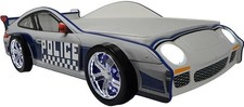Police Car Bed for Kids White