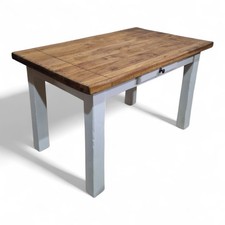 Painted Farmhouse rustic reclaimed Oak 6 seater kitchen - dining table