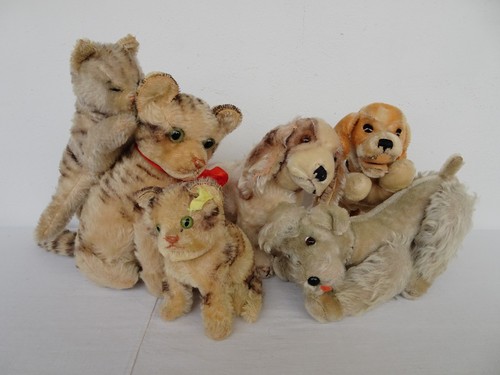 Lot vintage steiff mohair - lot, 6,vintage,steiff,mohair