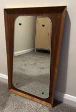 Danish Teak Framed Mirror Mid
