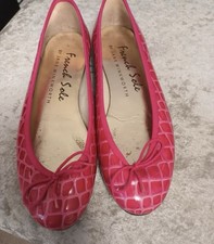 Women French Sole Pink Croc