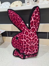 Playboy Bunny Pink Leopard Print Cushion