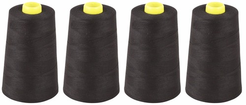 Black sewing thread 120s spun - sewing,