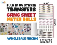 Bulk 3D UV Stickers Custom