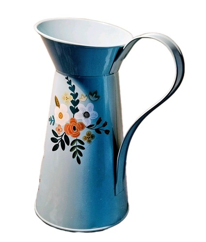 French style enamel vase - enamel, pale