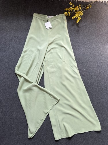 Zara light green palazzo - light,