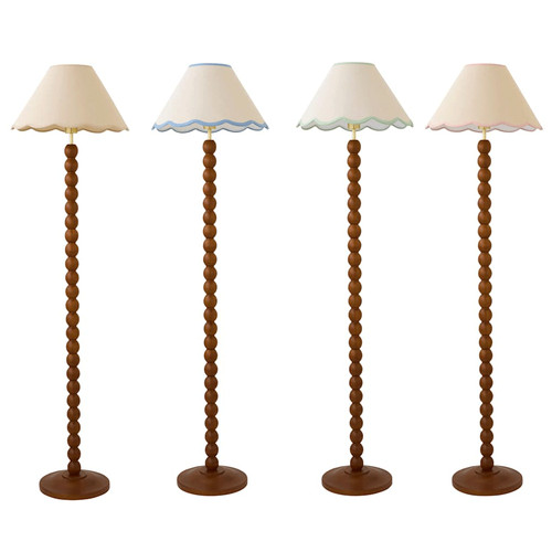 Wooden bobble floor - floor, lamp