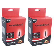 2 PACK Vandorm 29" x 1.50" - 2.30" 29ER Bike Bicycle Schrader Inner tubes