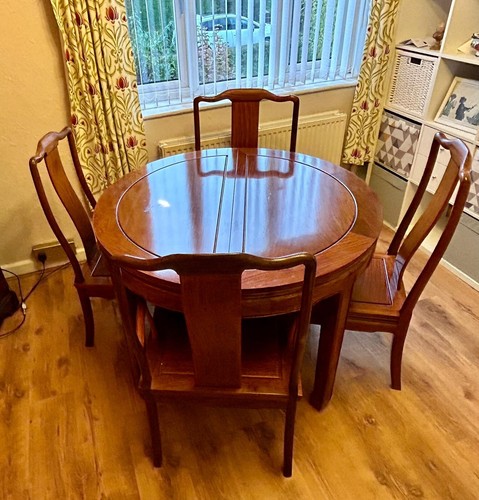 Oriental rosewood dining table - oriental,