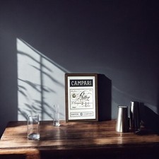 Campari Style Wooden Framed