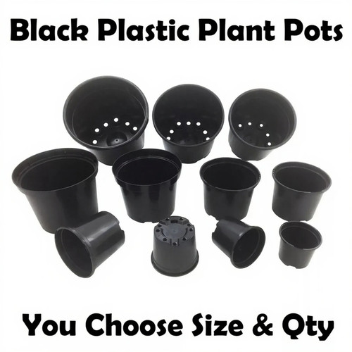 Strong black plastic garden - plastic,