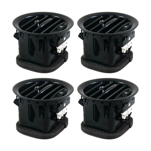 4pcs black dash heater air - black,