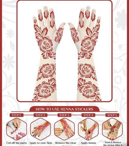Henna stencils hand mehndi - henna, art