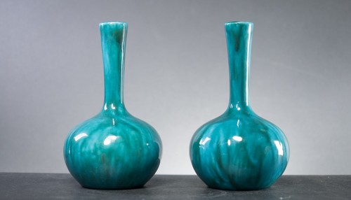Turquoise teal vase - turquoise, –