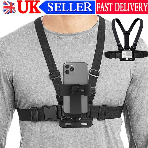 Mobile phone chest mount - phone,