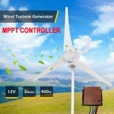 400W Wind Turbine Generator MPPT Controller 3Blades Windmill Home Wind Power Kit