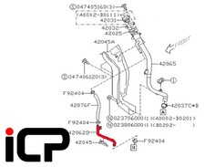 Fuel Filler Neck Lower Vent Pipe Fits: Subaru Impreza 94-00 WRX STi P1 22B RB5