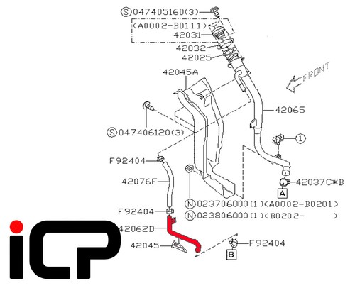 Fuel filler neck - filler, lower