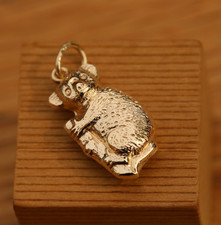 9ct Solid Yellow Gold Koala