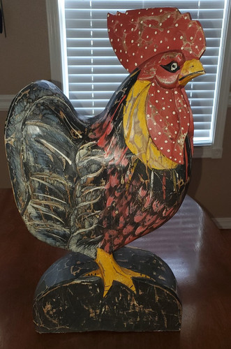 Vintage large hand - vintage, carved