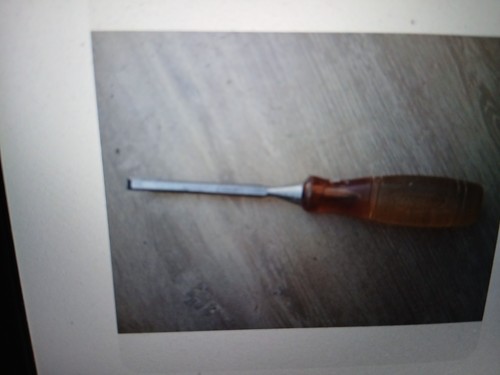 Vintage marples wood chisel - vintage,