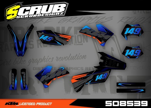 Ktm graphics exc 125 200 - graphics, 250