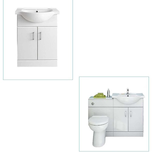 Cabinet vanity unit sink - unit, basin