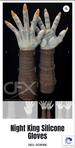 Night king silicone gloves - king, by