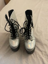 Demonia Silver shoes