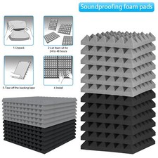 12 PCS Acoustic Foam Tiles &