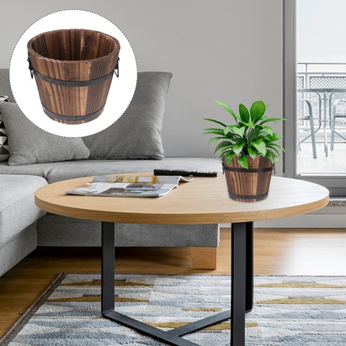 Wooden barrel planter flower - barrel,
