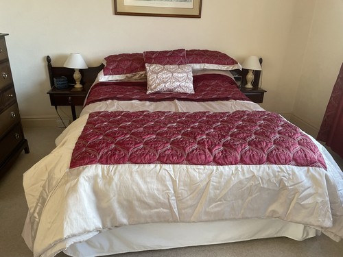 Duvet set with - with, curtains