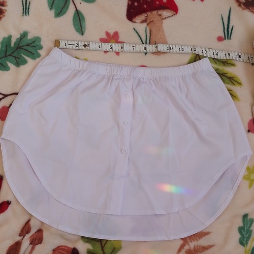 Women white half slip - half,