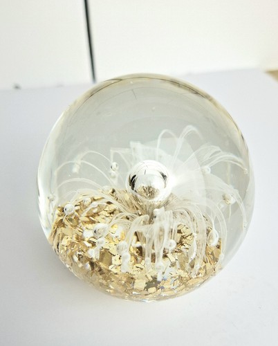 Beautiful glass paperweight - glass,