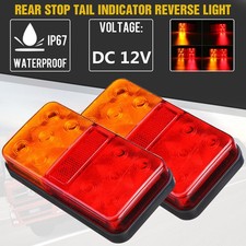 2x 12V 10 LED Rear Tail Lights