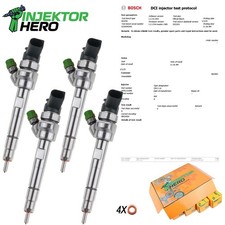 4x 0445110289 7812881 Injector BMW 118d 316d 318d 7798446 7798447 0445110601