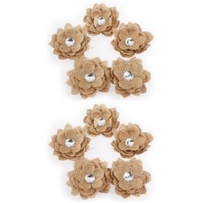  2 Count Wedding Party Decorations for Tables Burlap Festival Flower