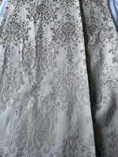 Pair Of Dunelm Jacquard Taupe
