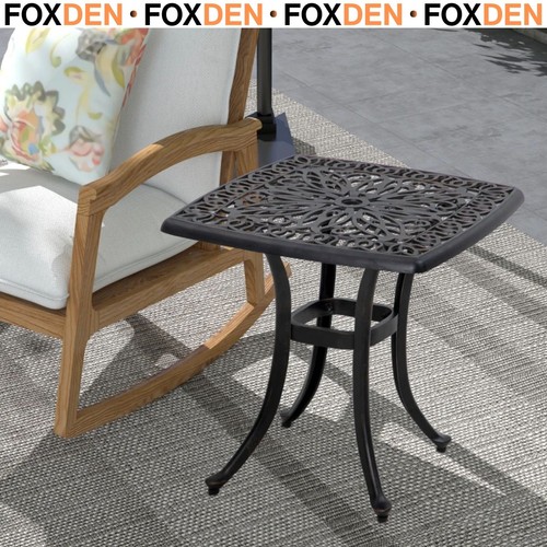 Cast aluminium bistro - aluminium, table