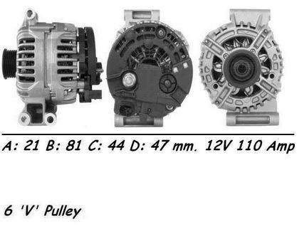 Wai alternator 110amp for mini - wai,