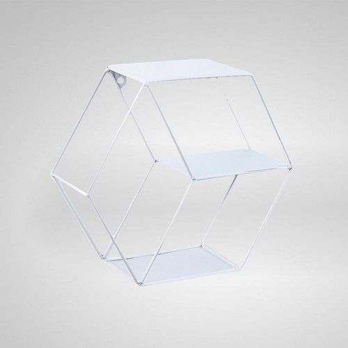Wrought iron rack hexagonal - rack,