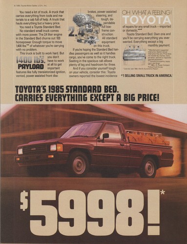 1985 toyota standard - 1985,