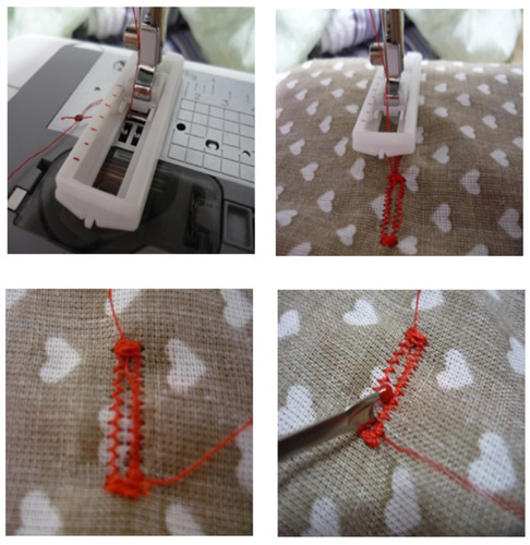 Sliding button hole foot - hole,
