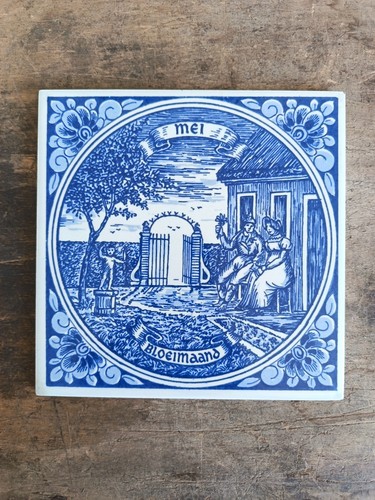 Vintage delft blauw may - vintage,