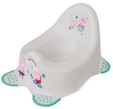 Peppa Pig Potty Kids Toddler Toilet Training Non Slip Child Steady Potty - Grey