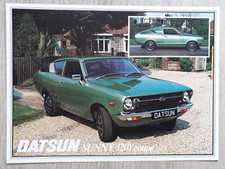 Datsun Sunny 120Y Coupe Brochure / Leaflet 1978